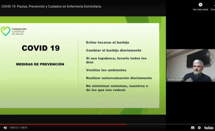 COVID 19: Pautas, Prevención y Cuidados en Enfermería Domiciliaria